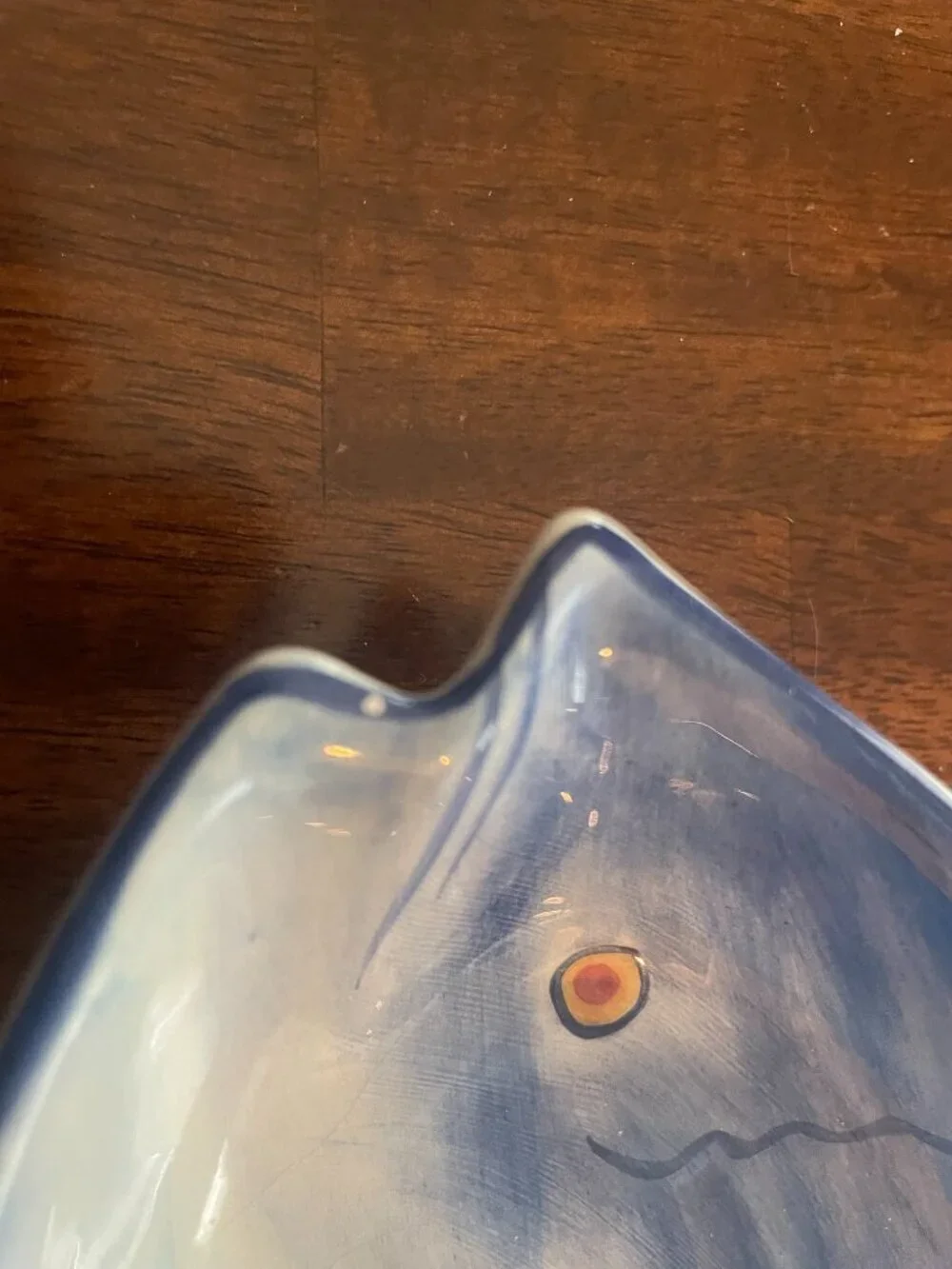 California Pottery Hand Painted Fish Colorful Trinket Dish 8